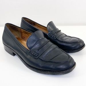 Madewell Elinor Black Leather Loafers size 8.5